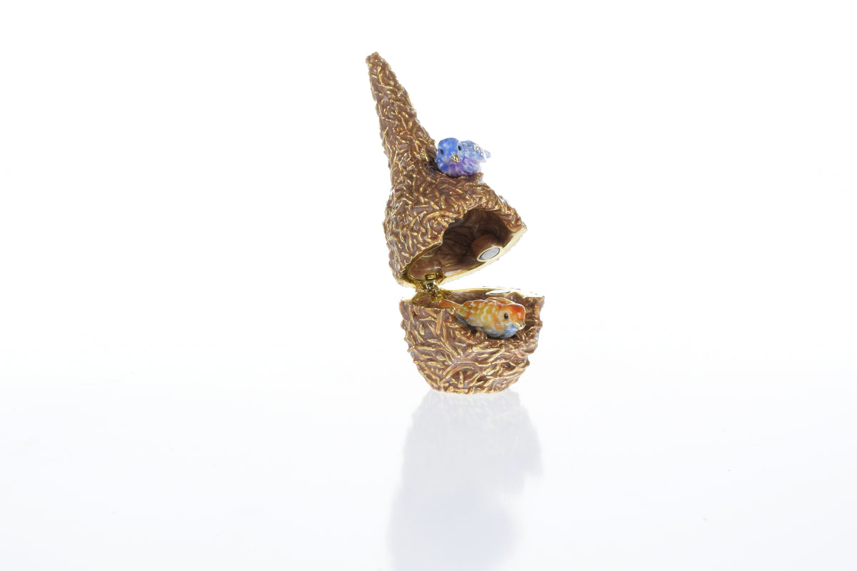 Keren Kopal Two love Birds in a nest Trinket Box