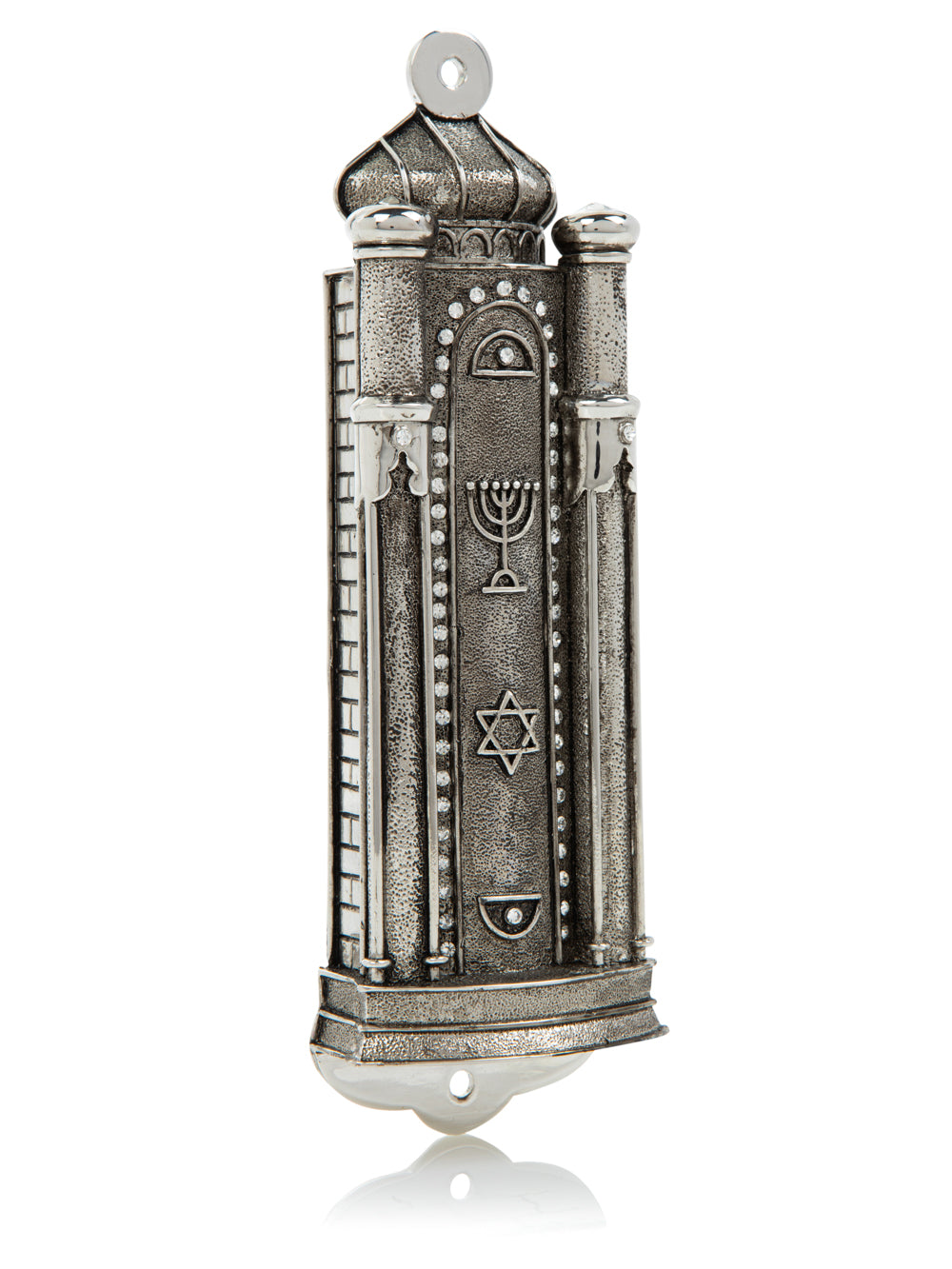 Keren Kopal Silver Modern Holy Ark Mezuzah