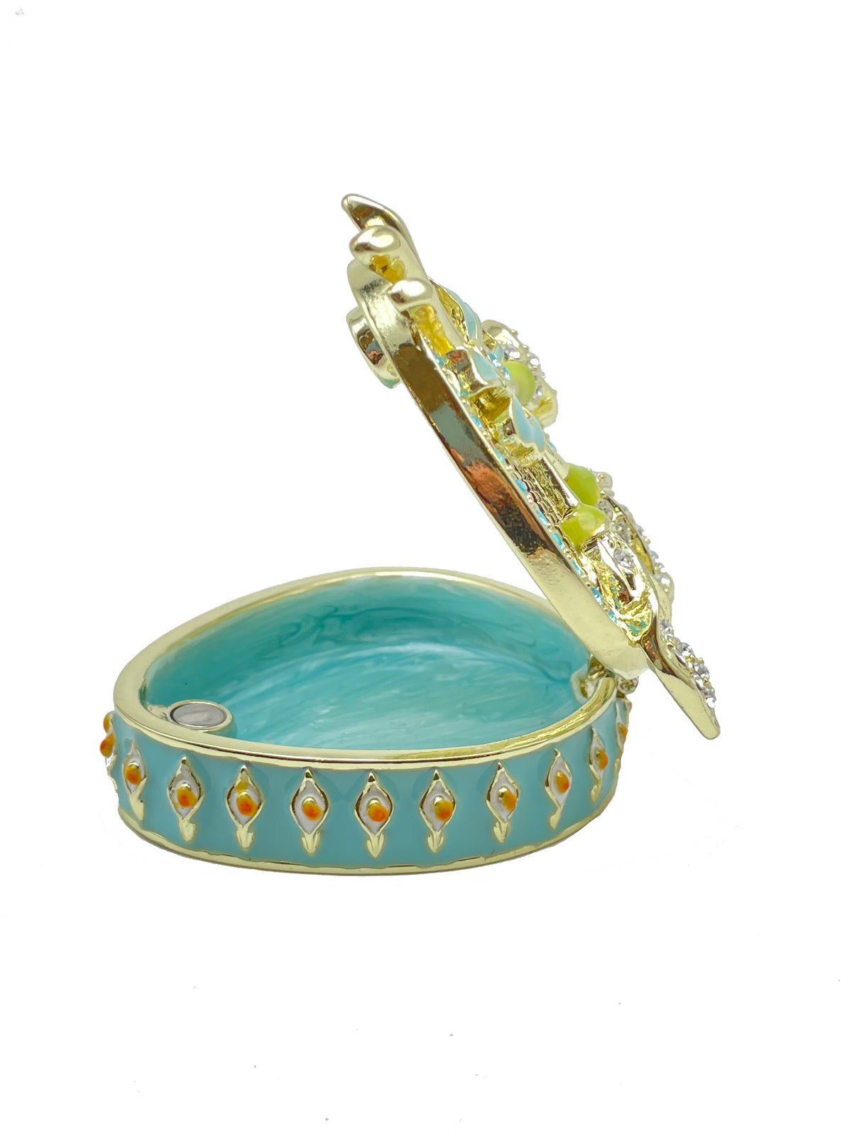 Keren Kopal Green turquoise Beautiful Decorated Trinket Box