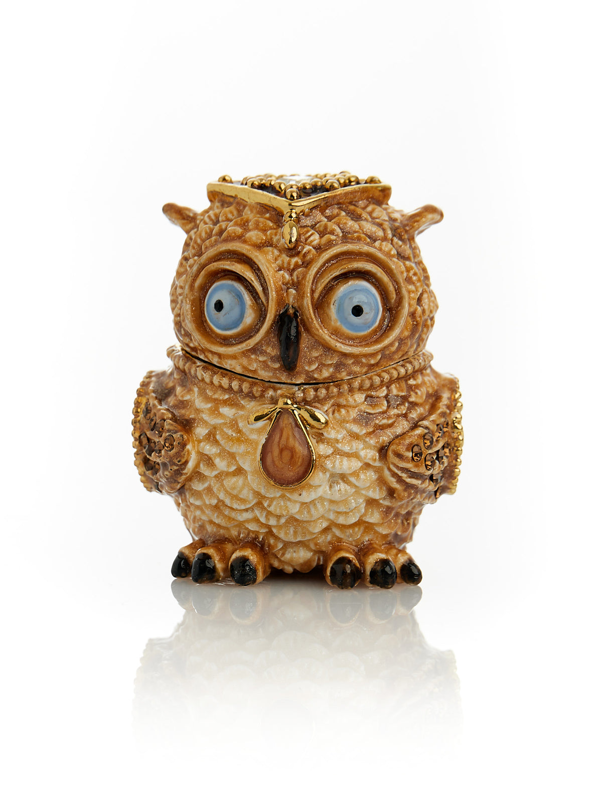 Keren Kopal Brown Owl Trinket Box
