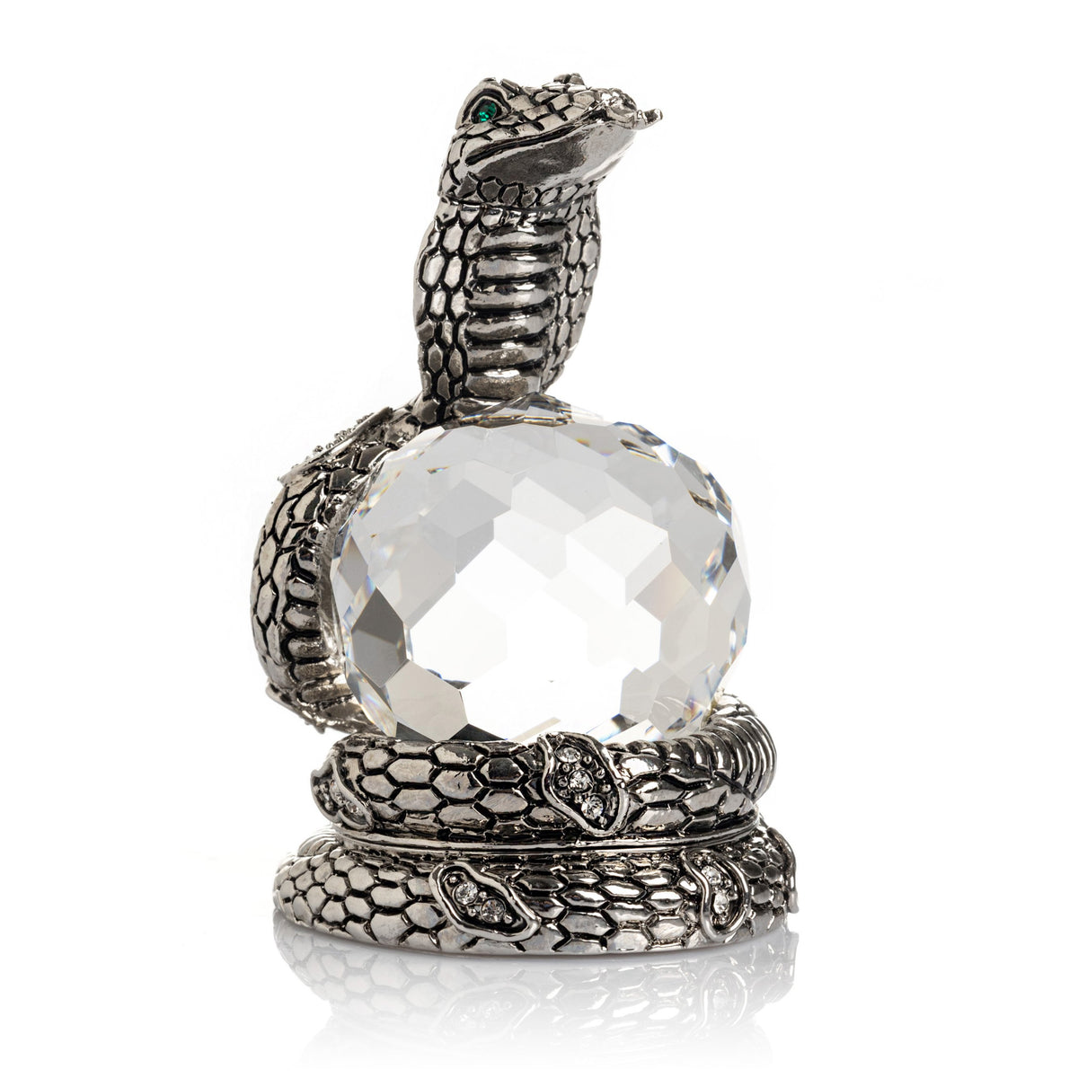 Keren Kopal Snake Holding Crystal