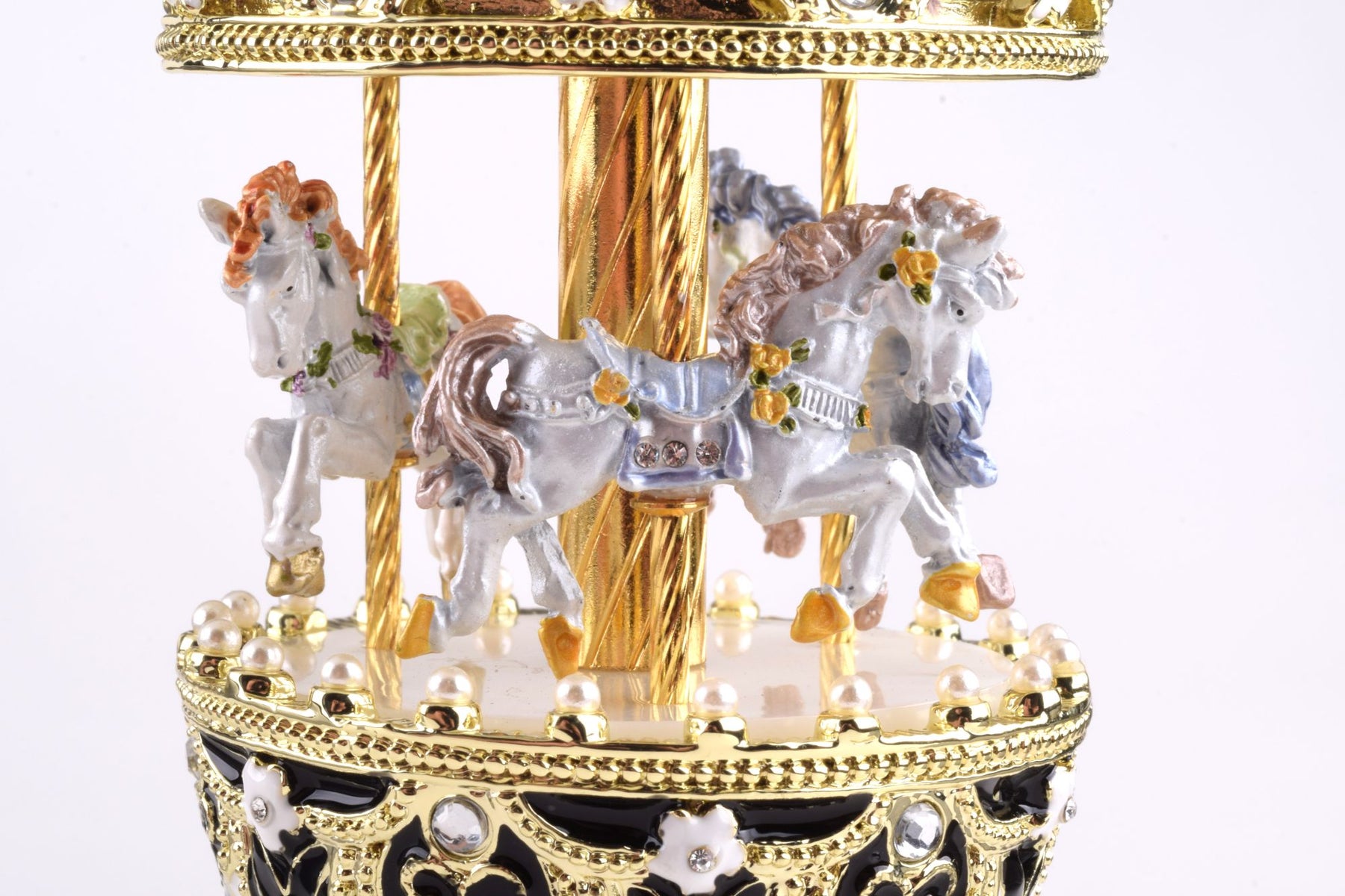 Keren Kopal Black Wind up Musical Carousel