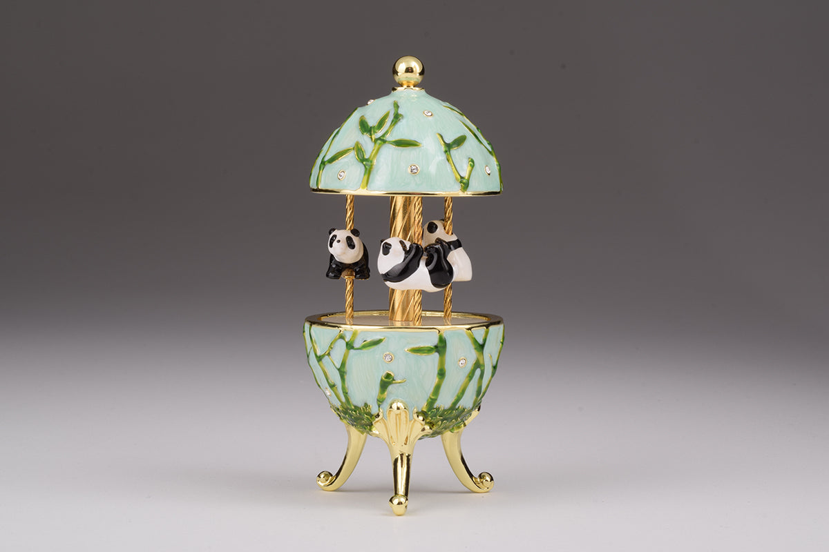 Keren Kopal Panda Bears Musical Carousel