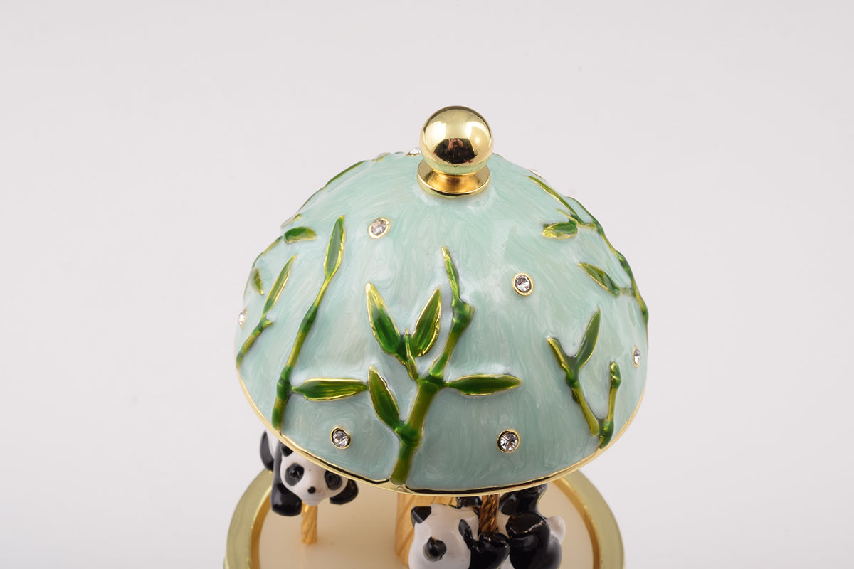 Keren Kopal Panda Bears Musical Carousel