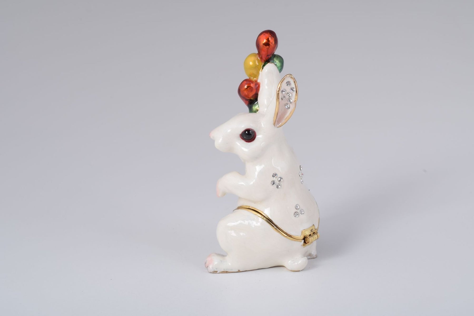 Keren Kopal White Rabbit with Colorful Baloons
