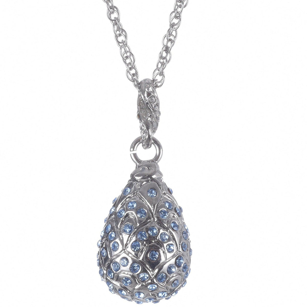 Keren Kopal Silver Egg Pendant Necklace