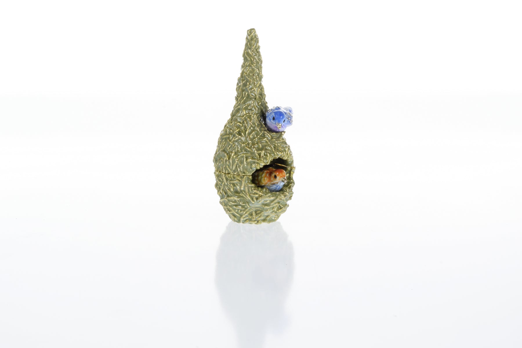 Keren Kopal Two love Birds in a nest Trinket Box
