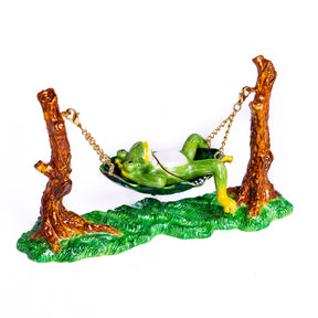 Keren Kopal Frog Relaxing on Hammock