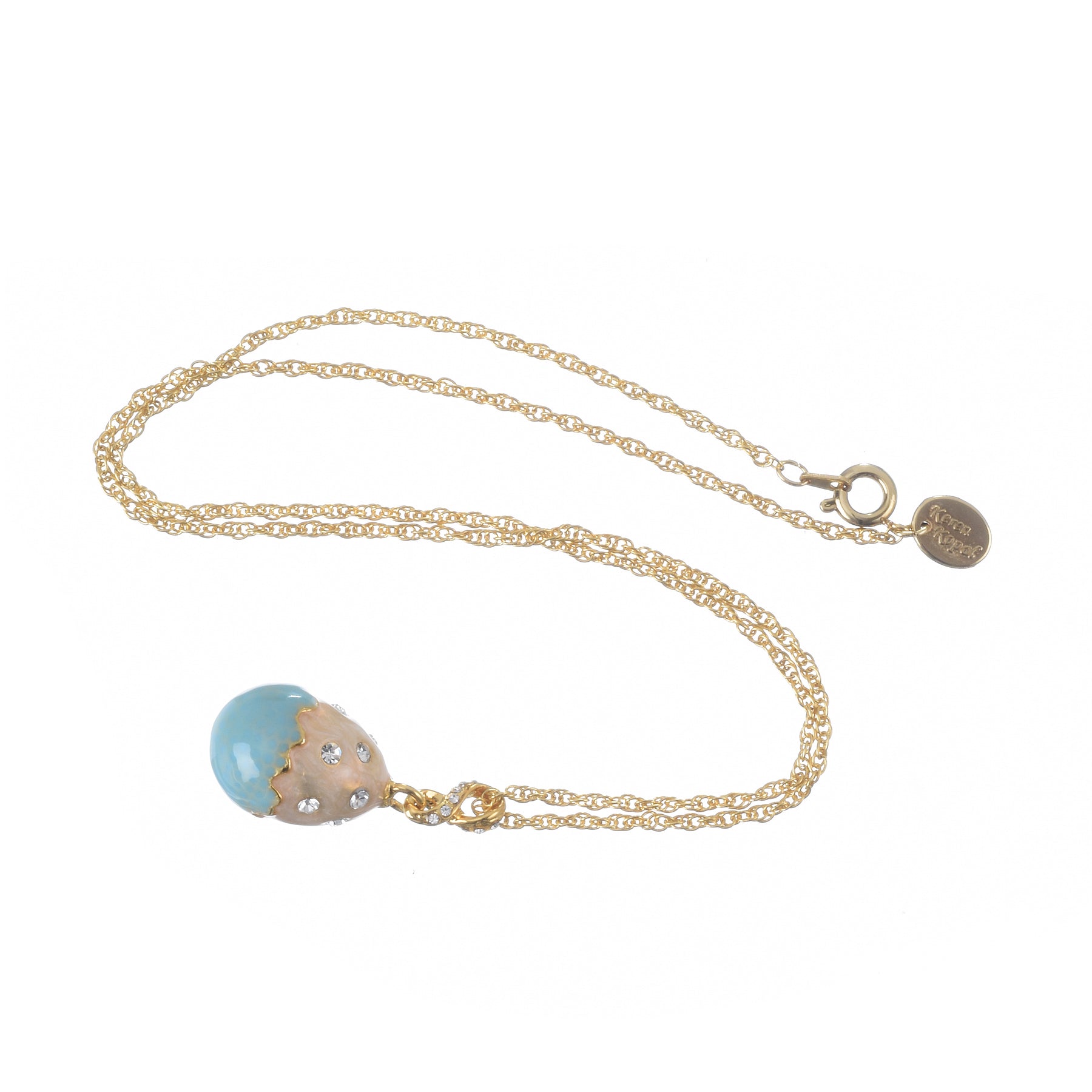 Keren Kopal Turquoise Egg Pendant Necklace