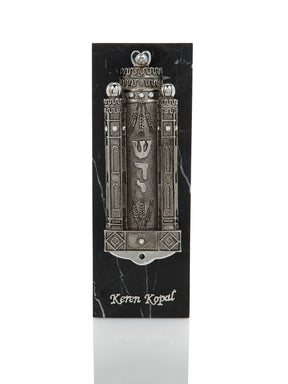 Silver Contemporary Holy Ark Mezuzah