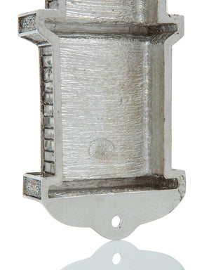 Silver Contemporary Synagogue style Mezuzah
