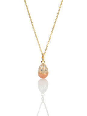 Pink Egg Pendant Necklace