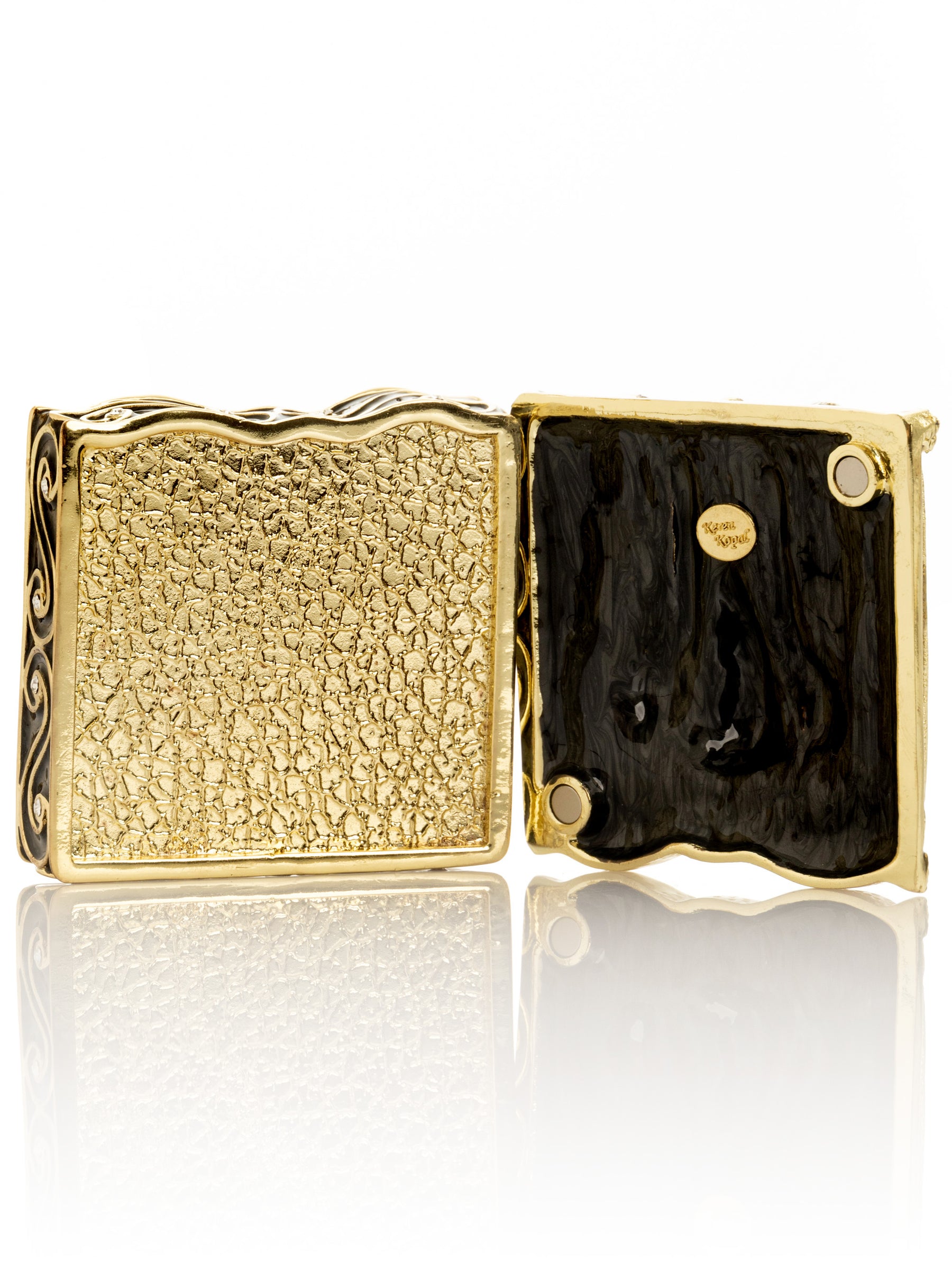 Keren Kopal Brown and Gold trinket Box Elephant