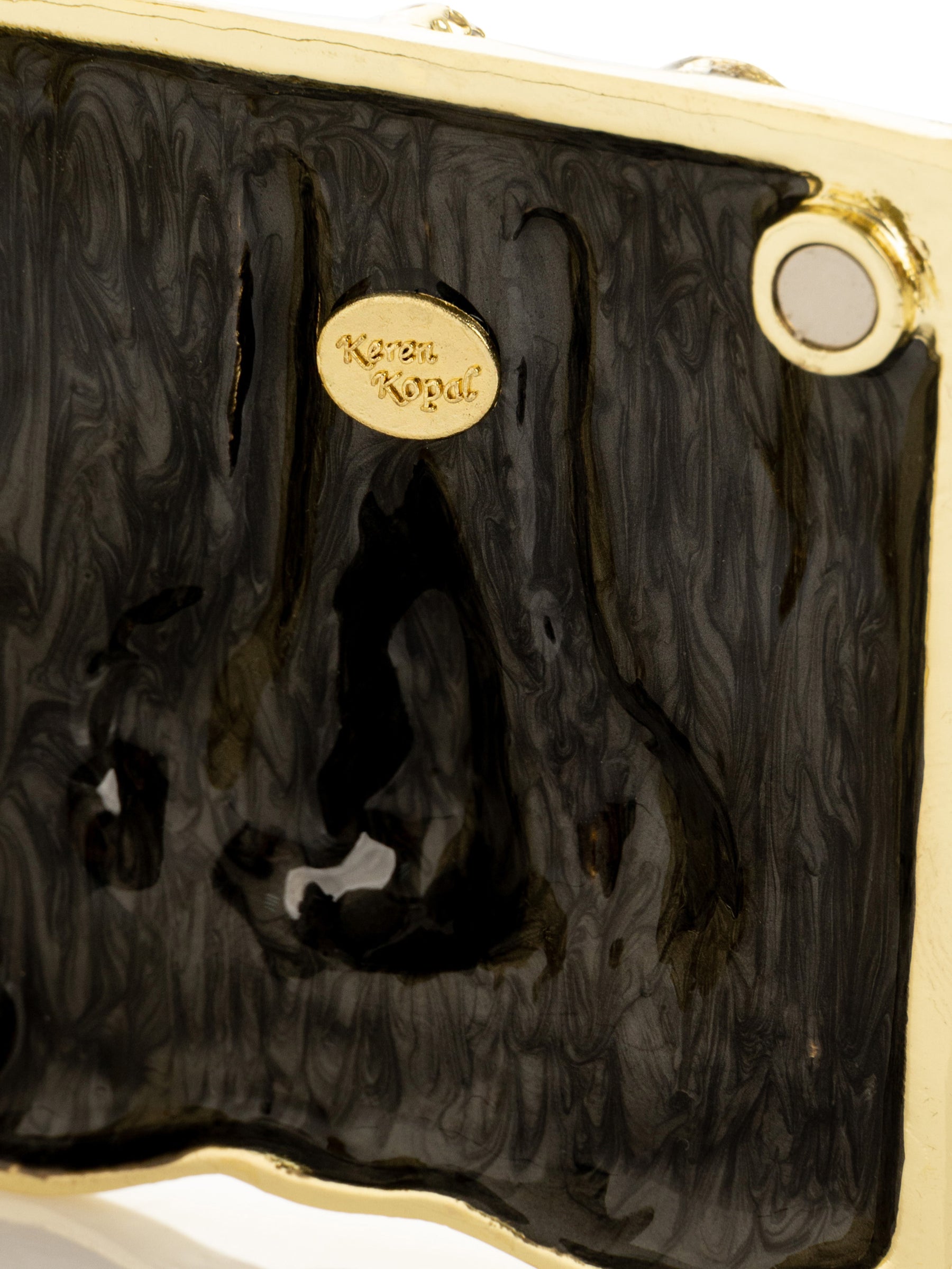 Keren Kopal Brown and Gold trinket Box Elephant