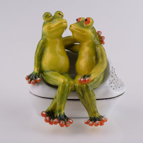 Keren Kopal Two Frogs in love Sitting Together