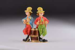 Keren Kopal Two Circus Clowns Playing Music