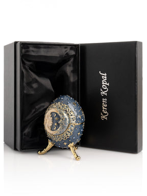 Keren Kopal Celestial Sun and Moon Egg Trinket Box