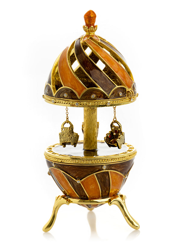 Brown Carousel With Royal Chairs