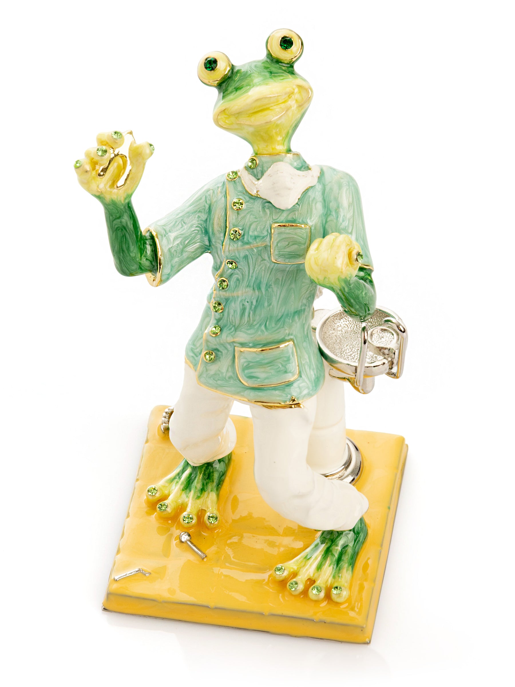 Keren Kopal Green Dentist Frog Trinket Box