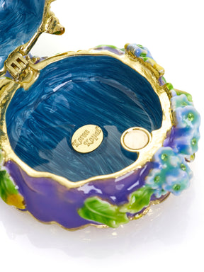 Blue Butterfly on Flowers