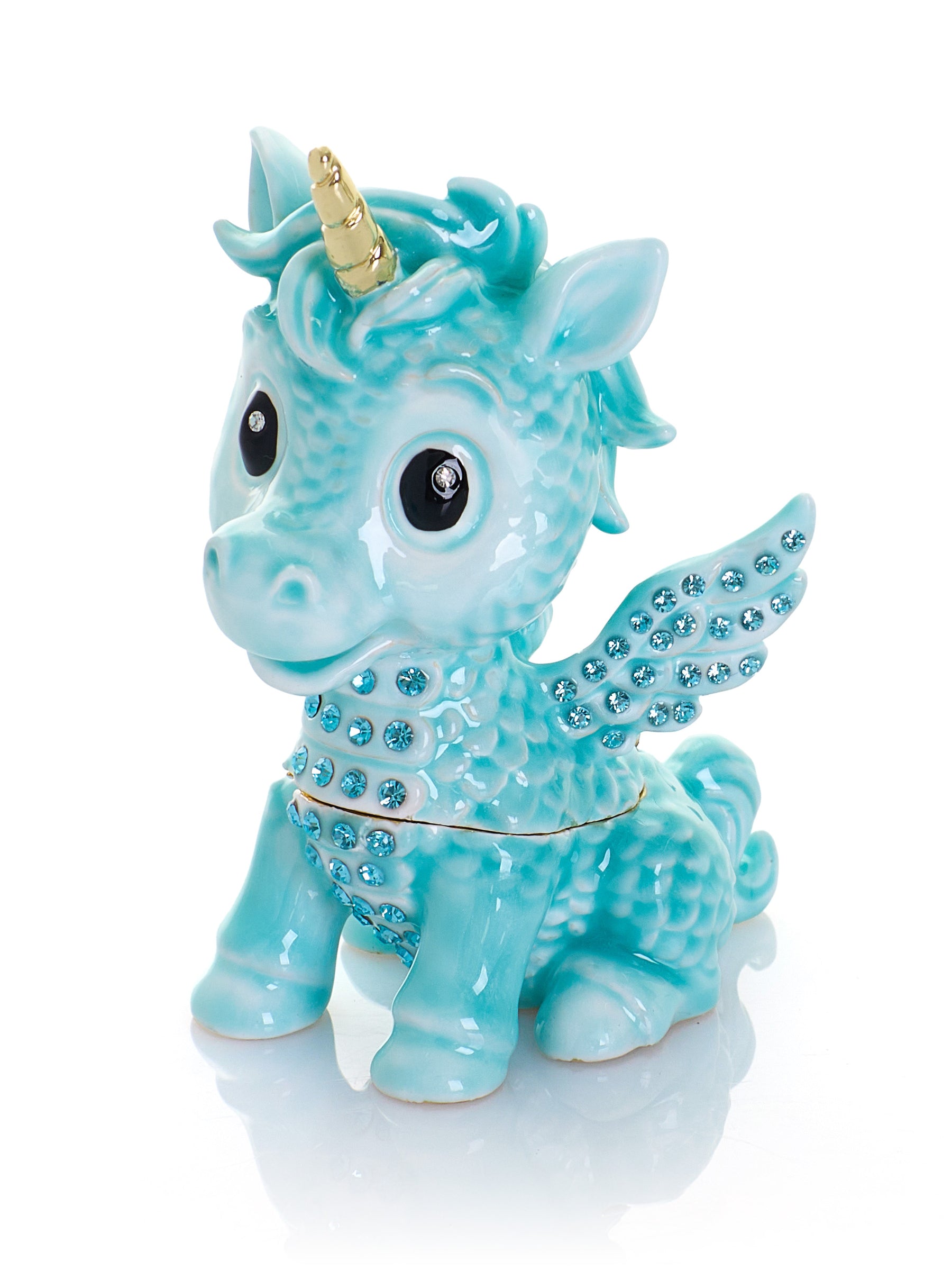 Keren Kopal Cute Blue Unicorn Horse trinket Box Limited Edition 1-250