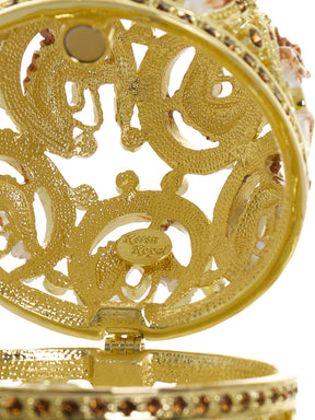 Keren Kopal Golden Easter Egg decorated with Horses