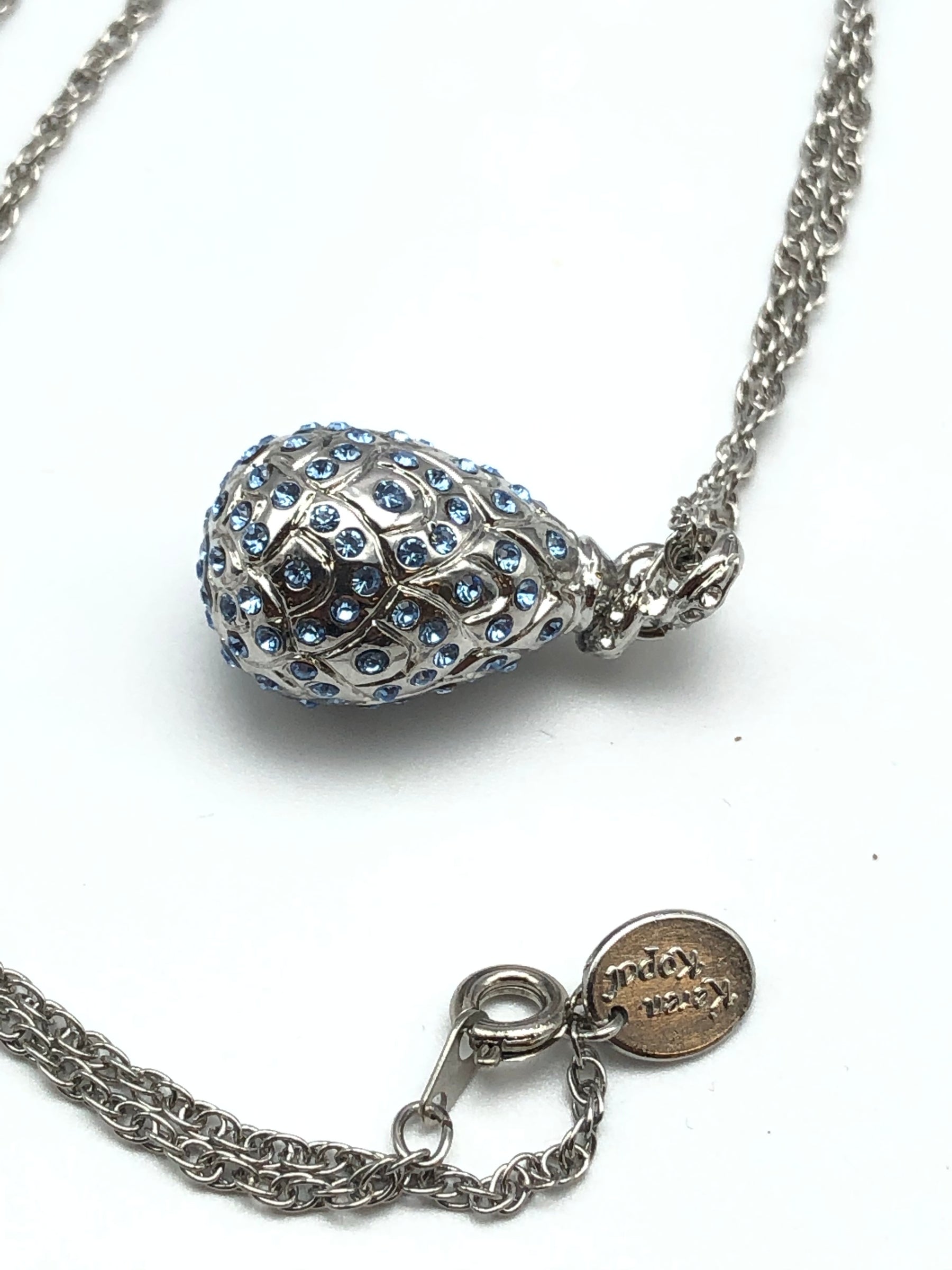 Keren Kopal Silver Egg Pendant Necklace