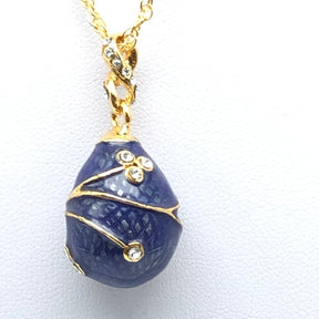 Keren Kopal Blue Egg Pendant Gold Necklace
