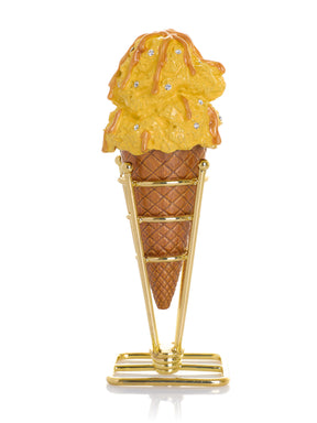 Spécial Été Boîte à bijoux Cornet de Glace Caramel Salé Vanille
