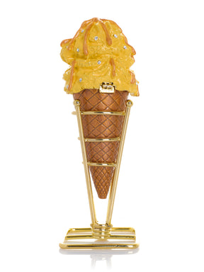 Spécial Été Boîte à bijoux Cornet de Glace Caramel Salé Vanille