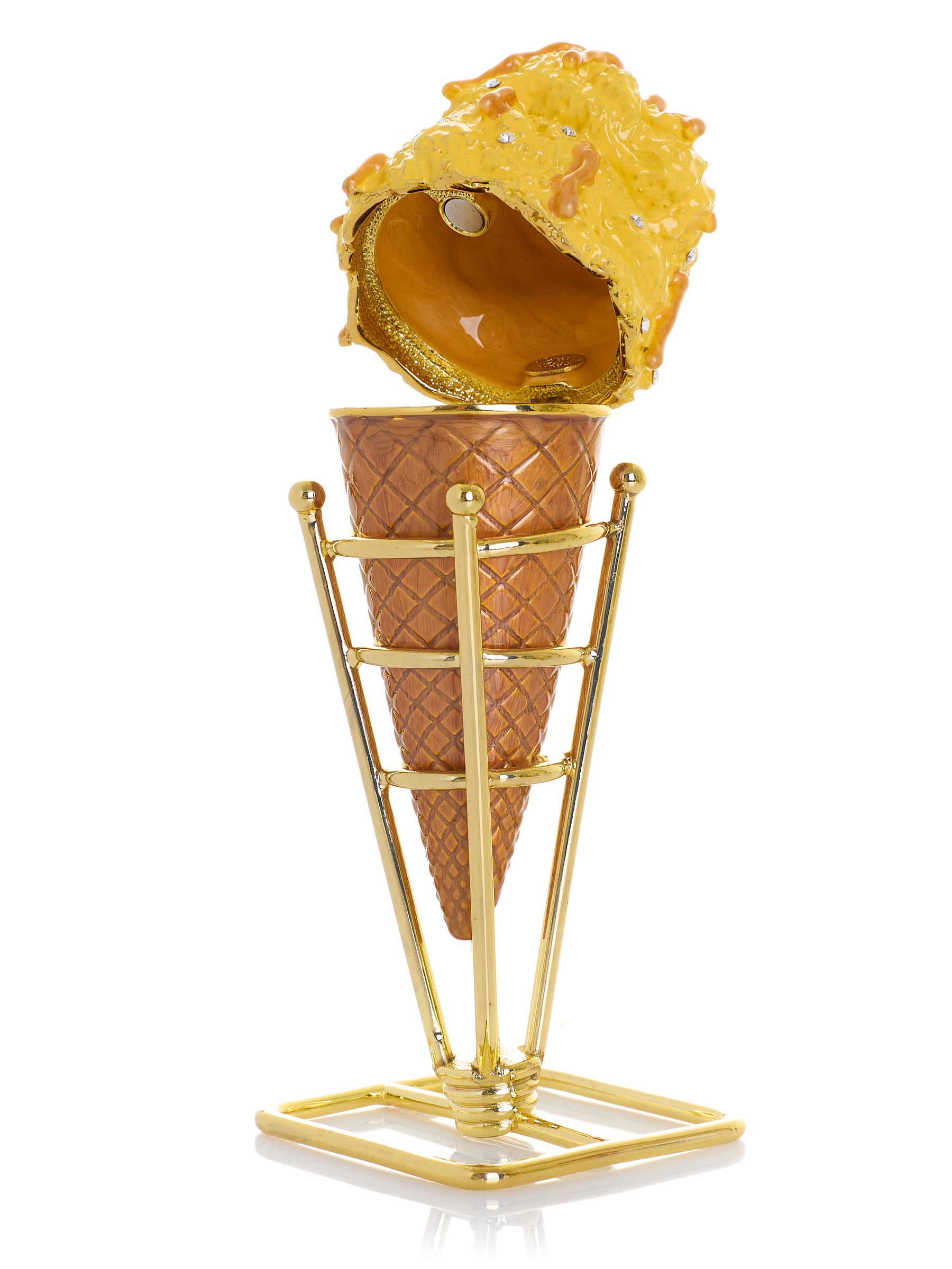 Spécial Été Boîte à bijoux Cornet de Glace Caramel Salé Vanille
