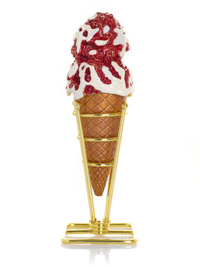 Erdbeer-Vanille-Eis am Stiel Schmuckkästchen
