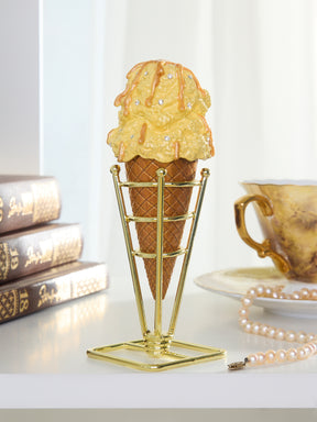 Spécial Été Boîte à bijoux Cornet de Glace Caramel Salé Vanille