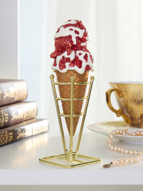 Erdbeer-Vanille-Eis am Stiel Schmuckkästchen