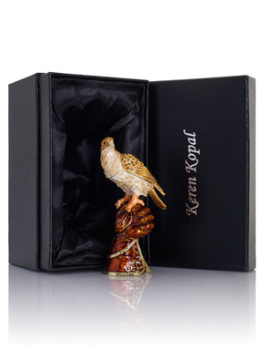 Majestic Eagle on Tree Trunk Trinket Box