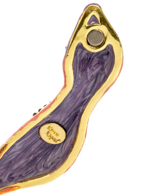 Purple Lizard Jewelry Trinket Box