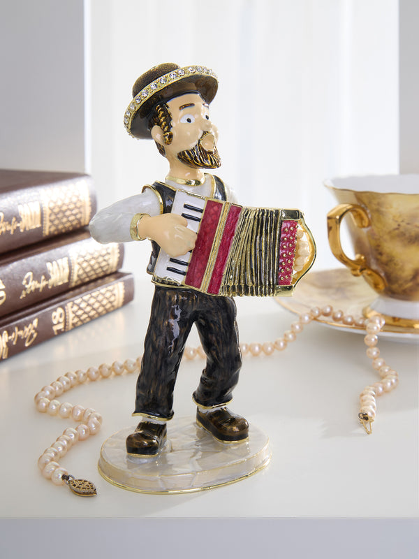 Accordion Music Player Trinket Box