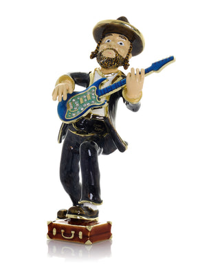 Keren Kopal Guitar Music Player Trinket Box