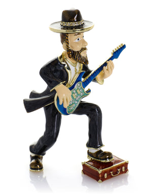 Keren Kopal Guitar Music Player Trinket Box