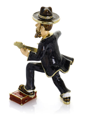 Keren Kopal Guitar Music Player Trinket Box