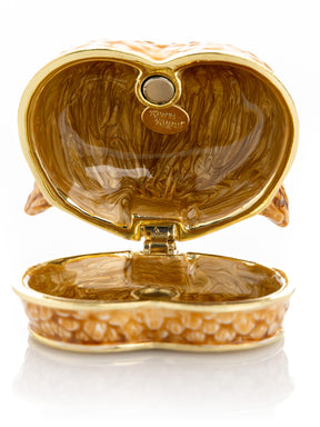 Keren Kopal Brown Owl face trinket box