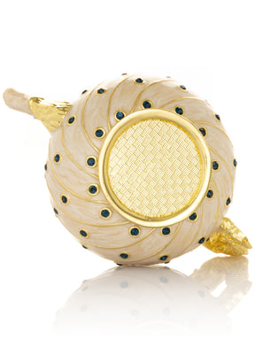 Keren Kopal White with Colorful Dots Teapot