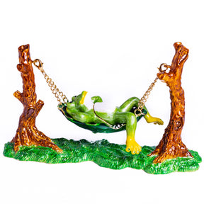 Keren Kopal Frog Relaxing on Hammock