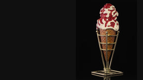 Erdbeer-Vanille-Eis am Stiel Schmuckkästchen