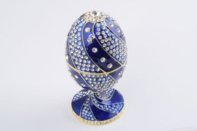 Blue with Crystals Faberge Egg