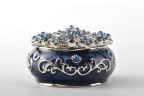 Keren Kopal Decorated Blue Trinket Box  54.00