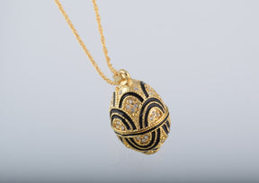 Keren Kopal Gold & Black Egg Pendant Necklace  39.00