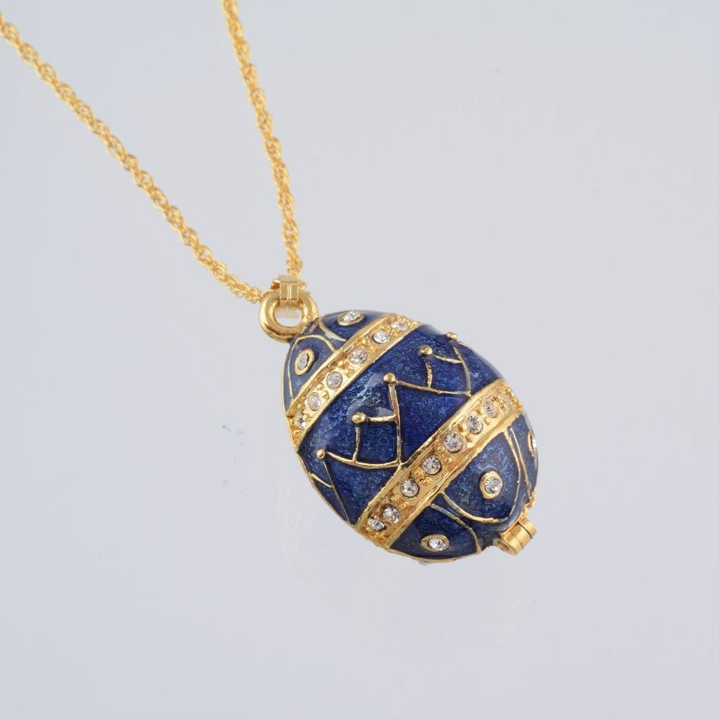 Keren Kopal Gold & Blue Egg Pendant Necklace  39.00