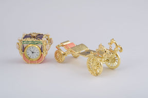 Keren Kopal Golden Carriage with a Clock  75.50