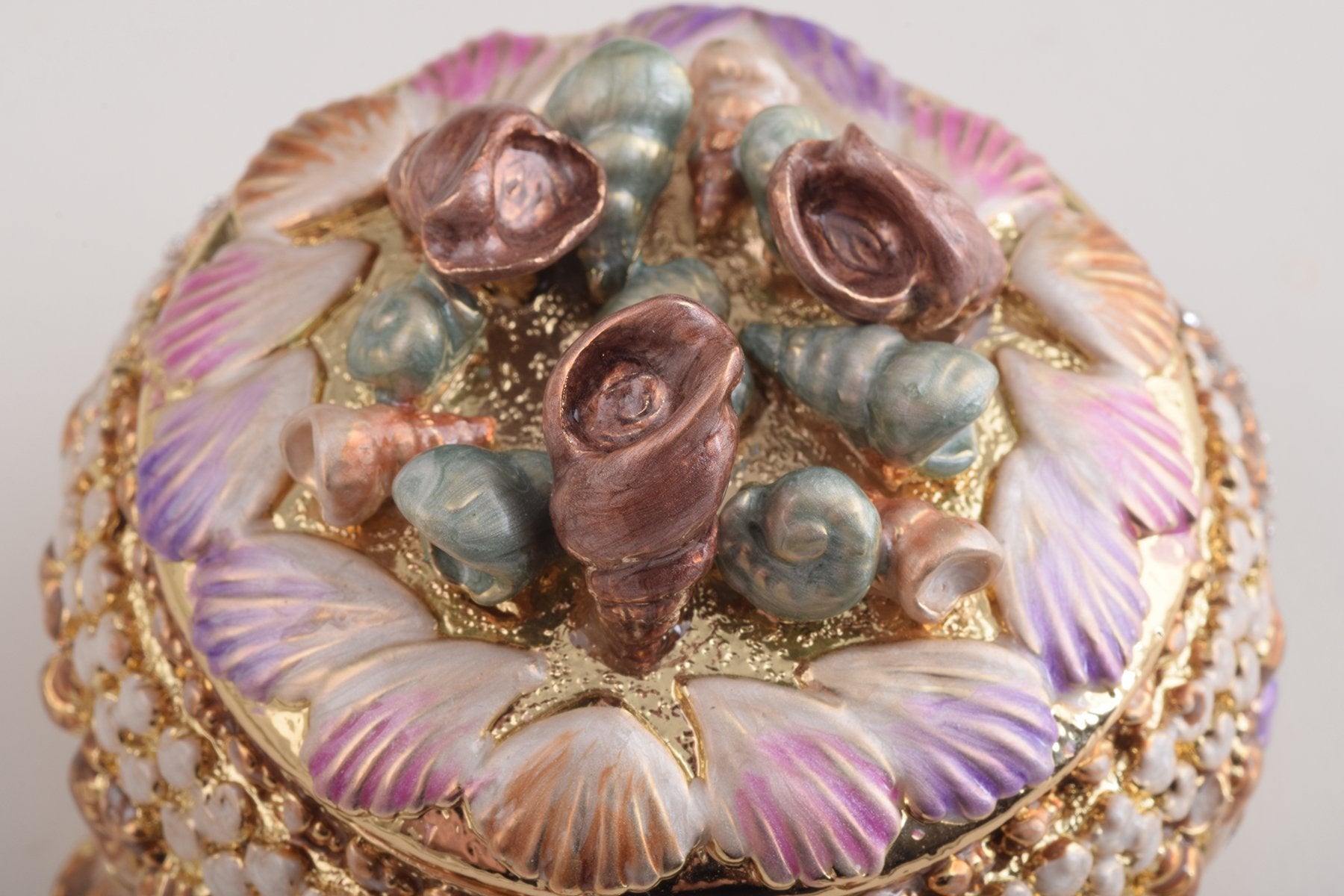 Keren Kopal Golden Seashells Trinket Box  61.50